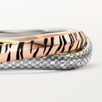 Pre-Owned Cartier Trinity Lacquer Diamond Bracelet in 18K White, Rose & Yellow Gold - Image 3