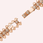 Pre-Owned Cartier Clash de Cartier Flexible Small Pavé Diamond Bracelet in 18K Rose Gold - Image 4