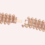 Pre-Owned Cartier Clash de Cartier Flexible Double-Row Pavé Diamond Bracelet in 18K Rose Gold - Image 2