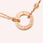 Pre-Owned Cartier LOVE Diamond Pendant in 18K Rose Gold - Image 2