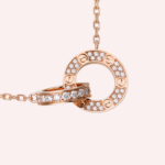 Pre-Owned Cartier LOVE Pavé Diamond Pendant in 18K Rose Gold - Image 2