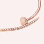 Pre-Owned Cartier Juste un Clou Torque Necklace, Small Model, Reverse-Set Diamonds, 18K Rose Gold - Image 3