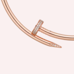 Pre-Owned Cartier Juste un Clou Diamond Torque Necklace, Classic Model, 18K Rose Gold - Image 2
