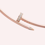 Pre-Owned Cartier Juste un Clou Diamond Torque Necklace, Small Model, 18K Rose Gold - Image 2