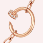 Pre-Owned Cartier Juste un Clou Diamond Necklace in 18K Rose Gold - Image 4