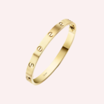 Pre-Owned Cartier LOVE Classic Model Brushed Bracelet in Yellow Gold - Image 2