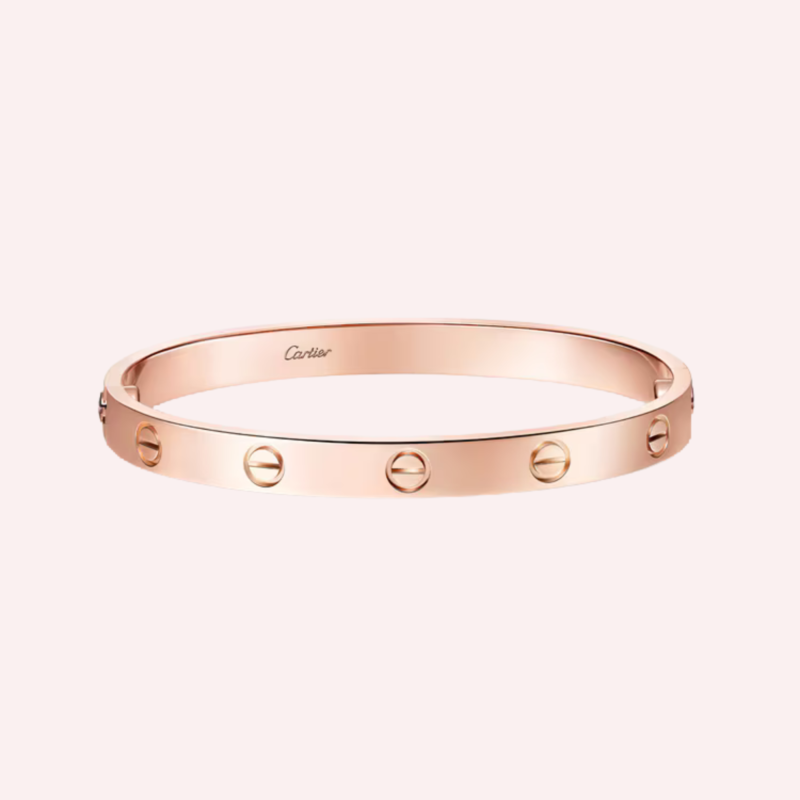 Pre-Owned Cartier LOVE Classic Model Bracelet in Rose Gold