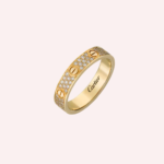 Pre-Owned Cartier LOVE Small Pavé Diamond Ring in 18K Yellow Gold - Image 3