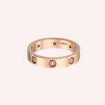Pre-Owned Cartier LOVE Small Diamond Ring in 18K Rose Gold - Image 3