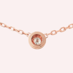 Pre-Owned Cartier d’Amour Pendant Necklace, Diamond, Mini Model, 18K Rose Gold - Image 3