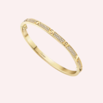 Pre-Owned Cartier LOVE Small Model Pavé Bracelet in Yellow Gold with Diamonds - Image 2