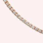 Pre-Owned Lignes Essentielles Necklace, Brilliant-Cut Diamonds, 18K Rose Gold - Image 2