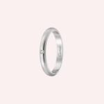 Pre-Owned Cartier 1895 Wedding Band in Platinum with Diamond – 2.6 mm - Image 3