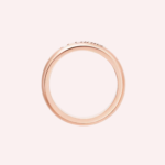 Pre-Owned Cartier C de Cartier Wedding Band in 18K Rose Gold with Diamond – 4 mm - Image 3
