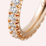 Pre-Owned Cartier Étincelle de Cartier Pavé Wedding Band in 18K Rose Gold with Diamonds – 2.6 mm - Image 2