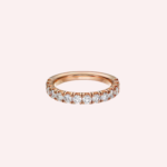 Pre-Owned Cartier Étincelle de Cartier Semi-Pavé Wedding Band in 18K Rose Gold with Diamonds – 3.5 mm - Image 4