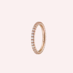 Pre-Owned Cartier Étincelle de Cartier Pavé Wedding Band in 18K Rose Gold with Diamonds – 2 mm - Image 2