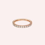 Pre-Owned Cartier Étincelle de Cartier Semi-Pavé Wedding Band in 18K Rose Gold with Diamonds – 2 mm - Image 3