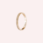 Pre-Owned Cartier d'Amour Pavé Wedding Band in 18K Rose Gold with Diamonds – 2.3 mm - Image 3