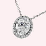 Pre-Owned Cartier Destinée Pendant Necklace, Oval-Cut Diamond, Paved, Platinum - Image 2