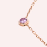 Pre-Owned Cartier d’Amour Pink Sapphire Pendant Necklace – 18K Rose Gold - Image 4
