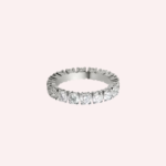 Pre-Owned Cartier Destinée Pavé Wedding Band in Platinum with Diamonds – 4.1 mm - Image 3