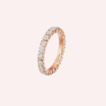 Pre-Owned Cartier Destinée Pavé Wedding Band in 18K Rose Gold with Diamonds – 3.27 mm - Image 3