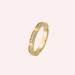 Pre-Owned Cartier Maillon Panthère Half-Paved Wedding Band in 18K Yellow Gold with Diamonds - Image 2