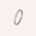 Pre-Owned Cartier Broderie de Cartier Wedding Band in 18K White Gold with Diamonds – 2.7 mm - Image 3