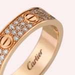 A Pre-Owned Cartier LOVE small model pavé ring