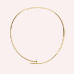 Pre-Owned Cartier Juste un Clou Small Model Torque Necklace with Reverse-Set Diamonds in 18K Yellow Gold - Image 3