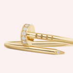 Pre-Owned Cartier Juste un Clou Small Model Ring with Diamonds in 18K Yellow Gold - Image 3