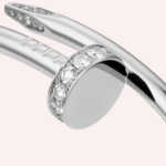 Pre-Owned Cartier Juste un Clou Bracelet, Classic Model, Diamonds, White Gold - Image 3