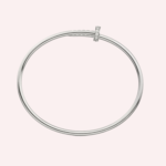 Pre-Owned Cartier Juste un Clou Bracelet, Small Model, Diamonds, White Gold - Image 3