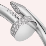 Pre-Owned Cartier Juste un Clou Bracelet, Large Model, Diamonds, White Gold - Image 3