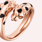 Pre-Owned Cartier Panthère de Cartier Ring in 18K Rose Gold with Onyx and Tsavorite Garnets - Image 2