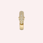 Pre-Owned Panthère de Cartier Small Model Half-Pavé Diamond Ring in 18K Yellow Gold - Image 3