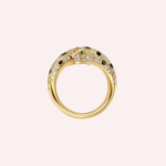 Pre-Owned Panthère de Cartier Semi-Pavé Diamond Ring in 18K Yellow Gold - Image 3