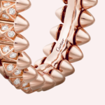 Pre-Owned Clash de Cartier Small Model Pavé Diamond Ring in 18K Rose Gold - Image 3