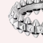 Pre-Owned Clash de Cartier Small Model Ring in Rhodiumized 18K White Gold - Image 2