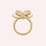 Pre-Owned Grain de Café de Cartier Diamond Ring in 18K Yellow and White Gold - Image 3