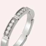 Pre-Owned Maillon Panthère de Cartier Half-Pavé Wedding Band in 18K White Gold - Image 3