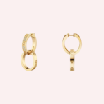 Pre-Owned Cartier LOVE Multiwear Half-Pavé Earrings with Diamonds in 18K Yellow Gold - Image 3