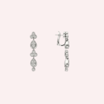 Pre-Owned Pluie de Cartier Earrings in White Gold with Brilliant-Cut Diamonds - Image 3