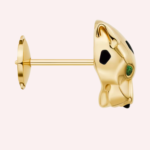 Pre-Owned Panthère de Cartier Stud Earrings in 18K Yellow Gold - Image 2