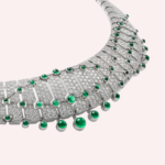 Pre-Owned Cartier Le Voyage Recommencé Pavé Necklace in White Gold with Cabochon-Cut Emeralds and Diamonds - Image 3