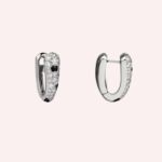 Pre-Owned Panthère de Cartier Pavé Earrings with Diamonds in 18K White Gold - Image 2