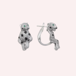 Pre-Owned Panthère de Cartier Pavé Earrings