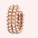 Pre-Owned Cartier Clash de Cartier Double-Row Hoop Earrings in 18K Rose Gold - Image 2