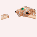 Pre-Owned Cartier Panthère de Cartier Bracelet, Medium Model, Half-Pavé, Rose Gold - Image 2